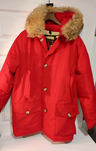 1976 woolrich arctic parka red - woolrich,