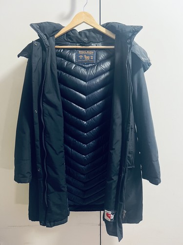 Navy woolrich bow bridge parka - navy,
